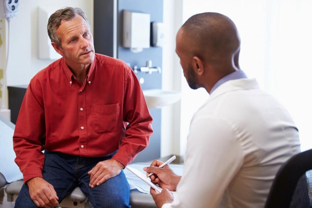 konsultasyon sa usa ka doktor alang sa laygay nga prostatitis